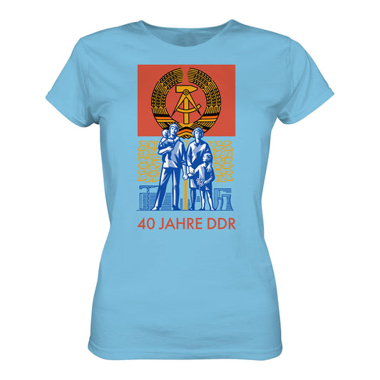 DDR Ostalgie Shirt Mädels • 40 JAHRE DDR (BRIEFMARKE)