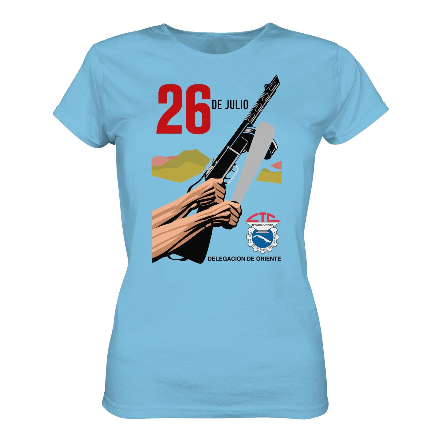 DDR Ostalgie Shirt Mädels • BEWEGUNG DES 26. JULI, KUBA (ORIGINAL POSTER)
