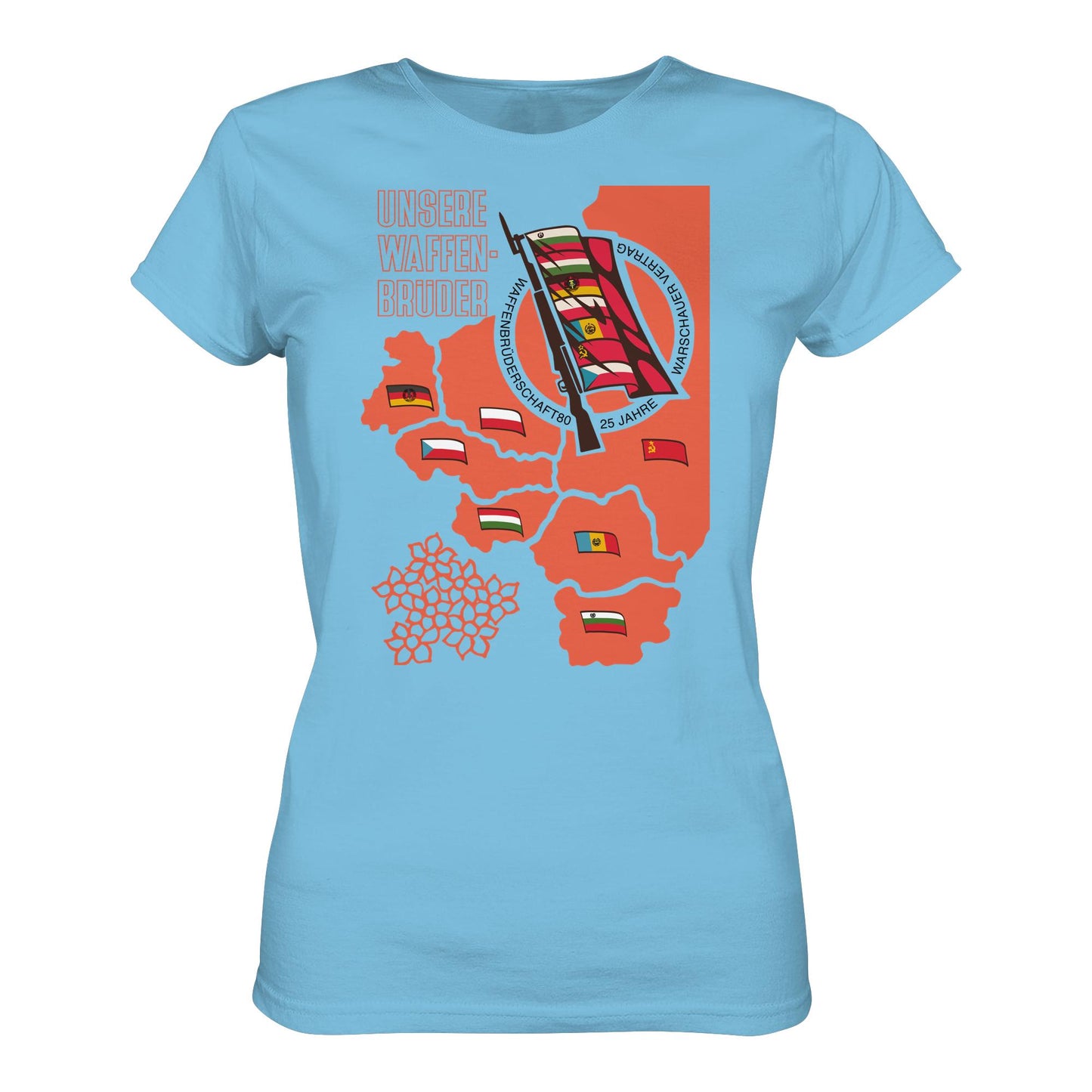 DDR Ostalgie Shirt Mädels • WAFFENBRÜDERSCHAFT80 - WARSCHAUER VERTRAG
