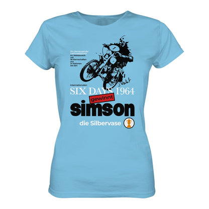 DDR Ostalgie Shirt Mädels • SIMSON GEWINNT SILBERVASE - SIX DAYS 1964