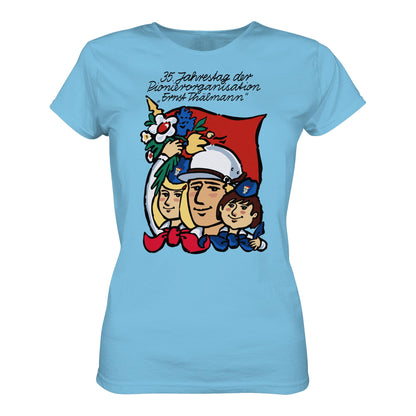 DDR Ostalgie Shirt Mädels • 35 JAHRE PIONIERORGANISATION ERNST THÄLMANN (ORIGINAL DDR-PLAKAT)