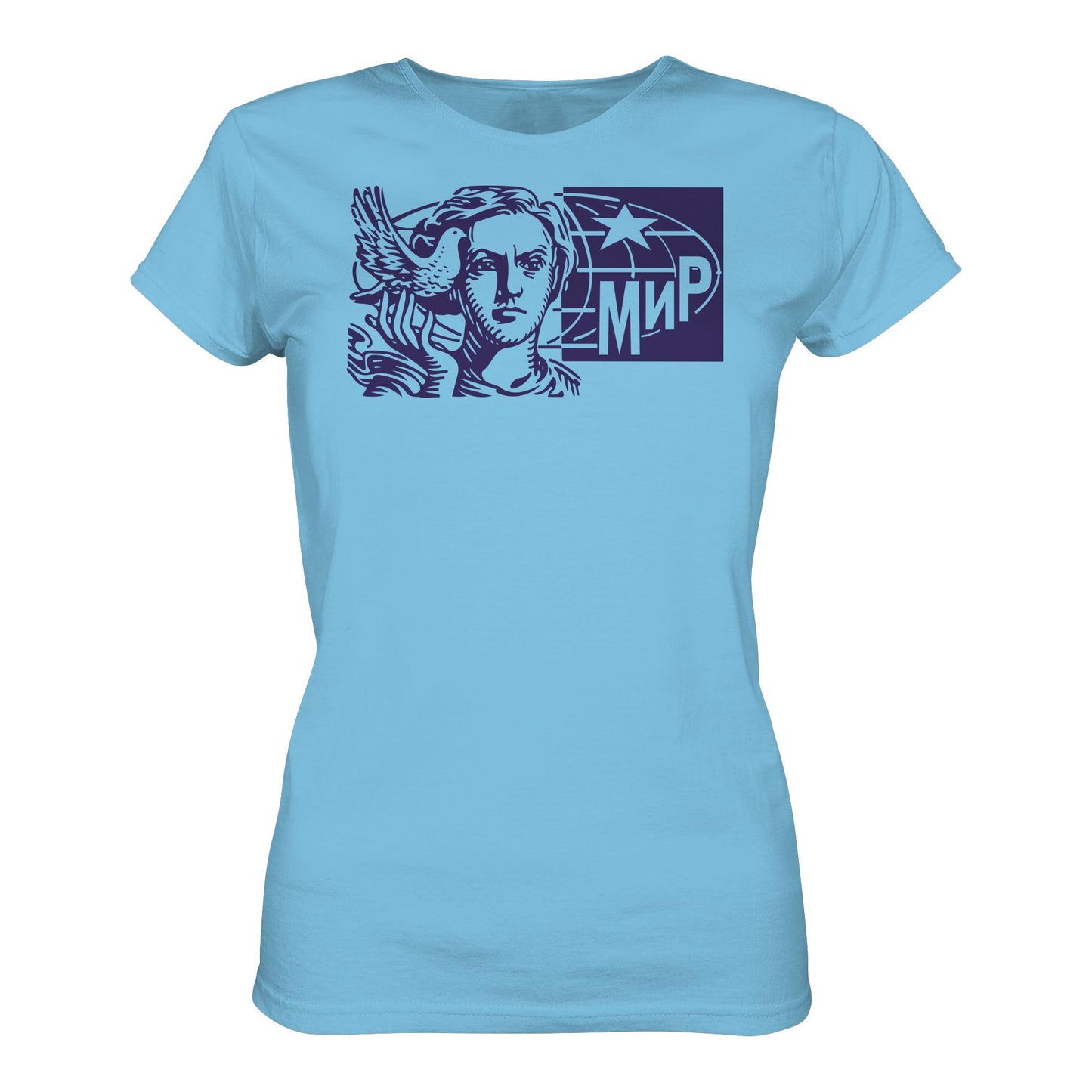 DDR Ostalgie Shirt Mädels • MIR - FRIEDEN (ORIGINAL BRIEFMARKE)