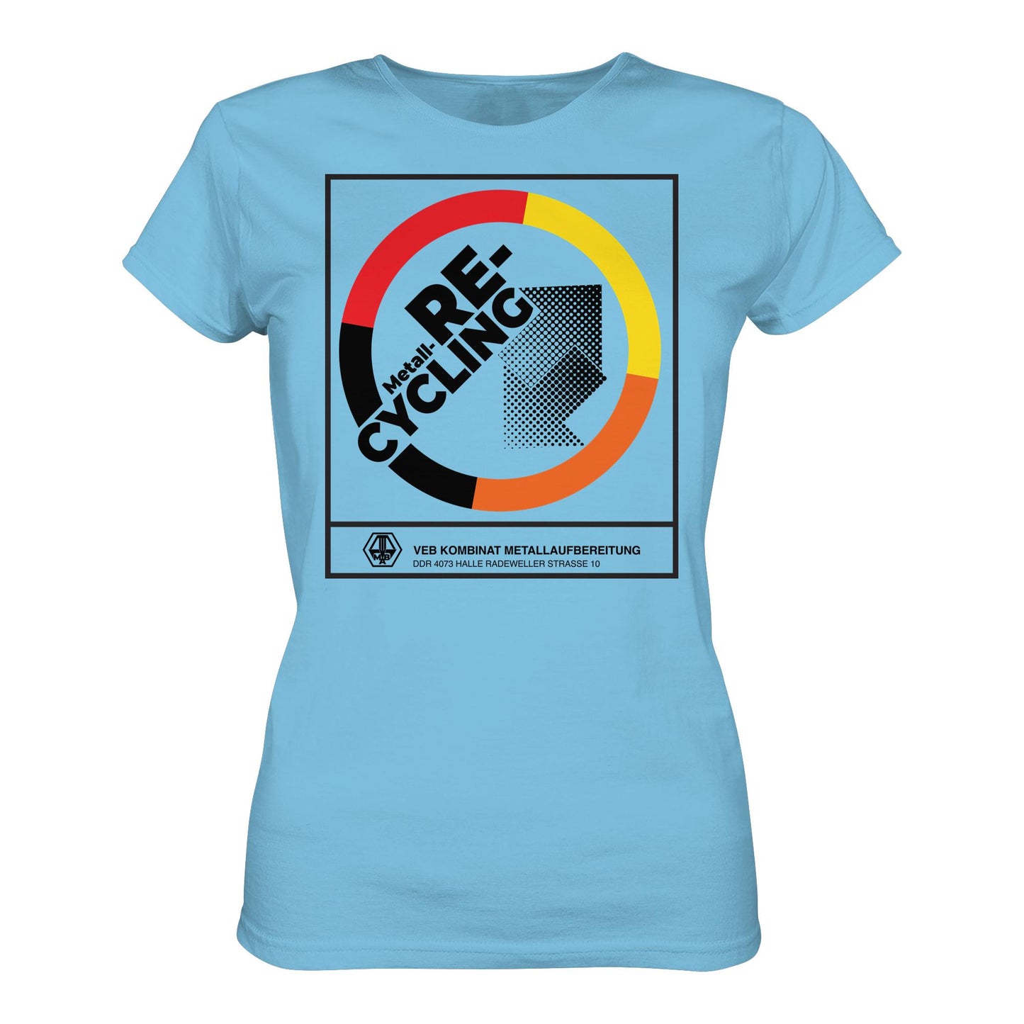 DDR Ostalgie Shirt Mädels • VEB KOMBINAT METALLAUFBEREITUNG HALLE