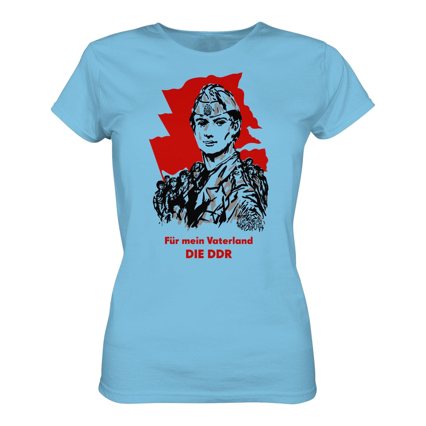 DDR Ostalgie Shirt Mädels • FÜR MEIN VATERLAND - DIE DDR (ORIGINAL GST-PLAKAT)