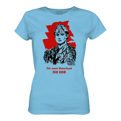 DDR Ostalgie Shirt Mädels • FÜR MEIN VATERLAND - DIE DDR (ORIGINAL GST-PLAKAT)