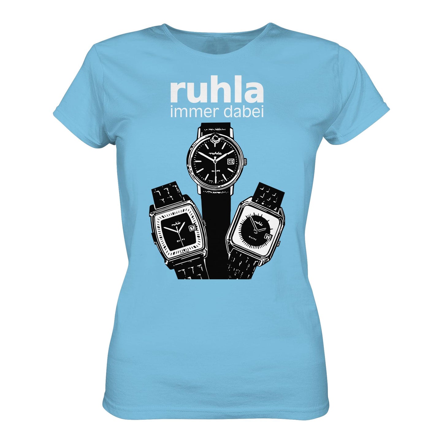 DDR Ostalgie Shirt Mädels • VEB UHRENWERT RUHLA (ORIGINAL PLAKAT)