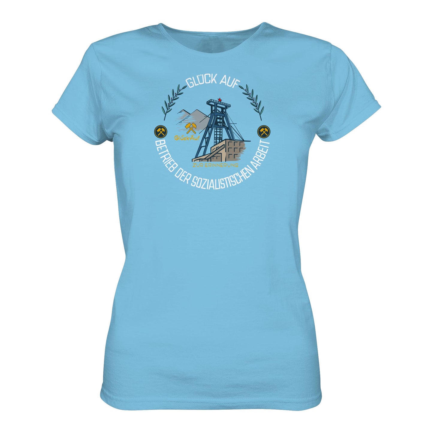 DDR Ostalgie Shirt Mädels • WISMUT - GLÜCK AUF