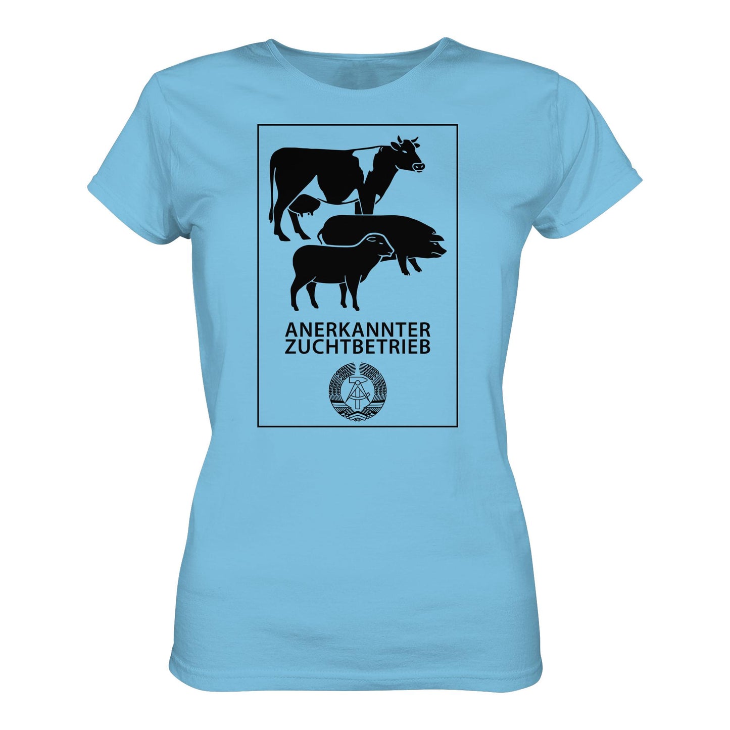 DDR Ostalgie Shirt Mädels • ANERKANNTER ZUCHTBETRIEB (ORIGINALSCHILD)