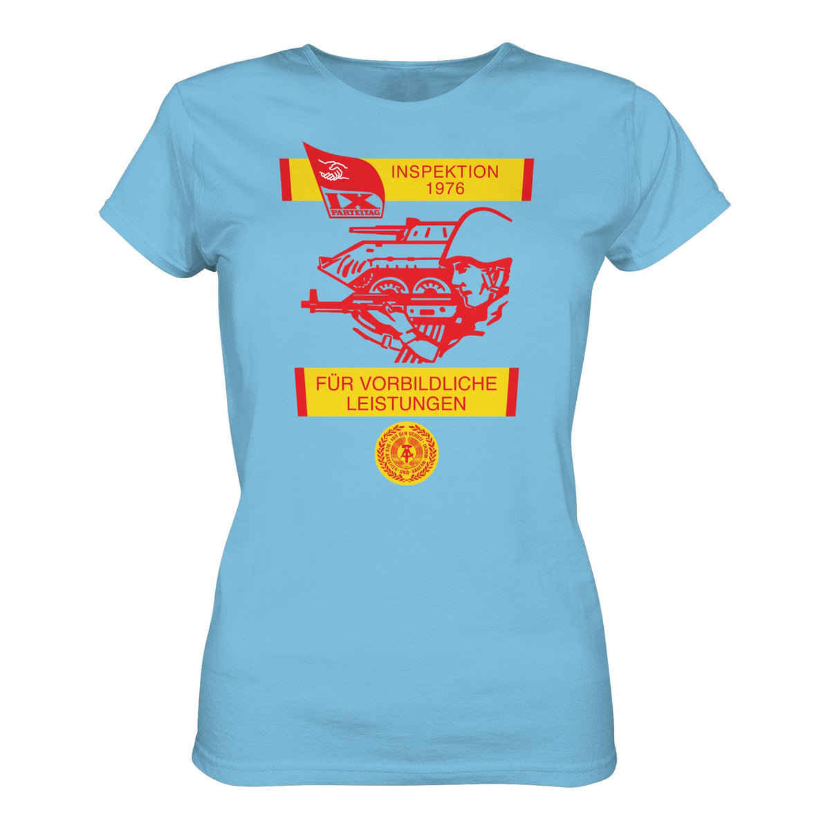 DDR Ostalgie Shirt Mädels • NVA - WIMPEL FÜR VORBILDLICHE LEISTUNGEN 1976