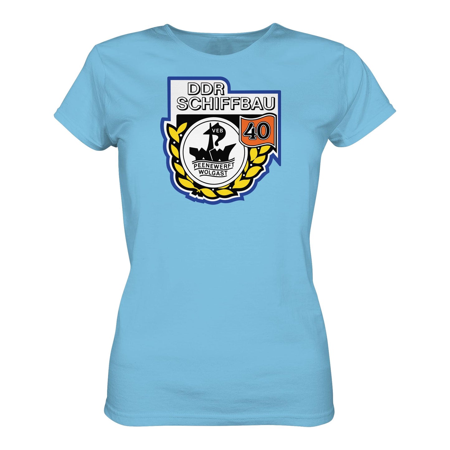 DDR Ostalgie Shirt Mädels • VEB PEENEWERFT WOLGAST, DDR SCHIFFBAU