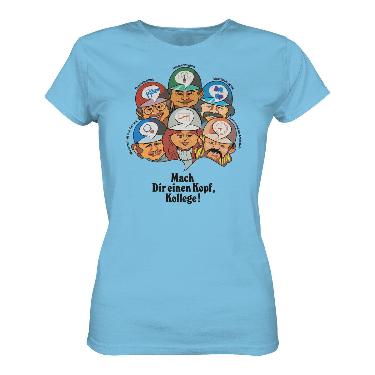 DDR Ostalgie Shirt Mädels • MACH DIR EINEN KOPF, KOLLEGE