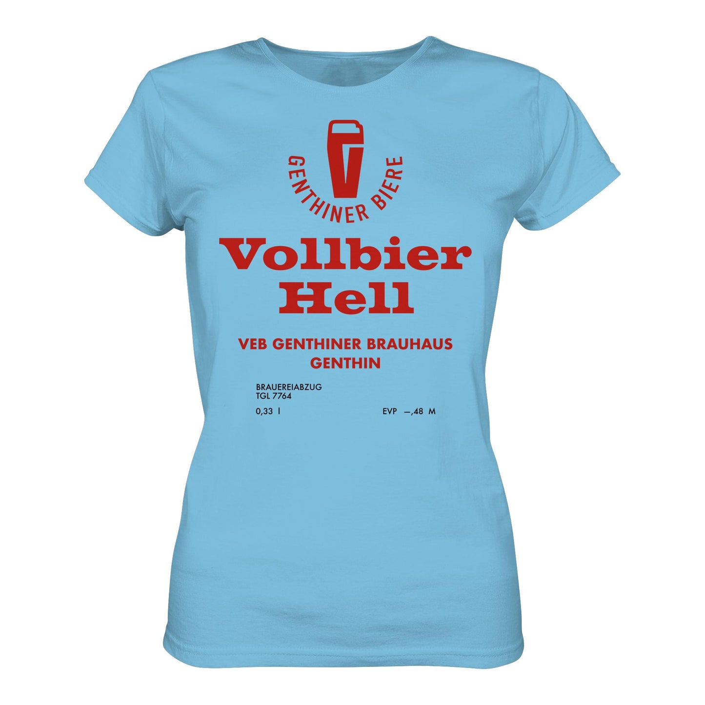 DDR Ostalgie Shirt Mädels • VEB GENTHINER BRAUHAUS