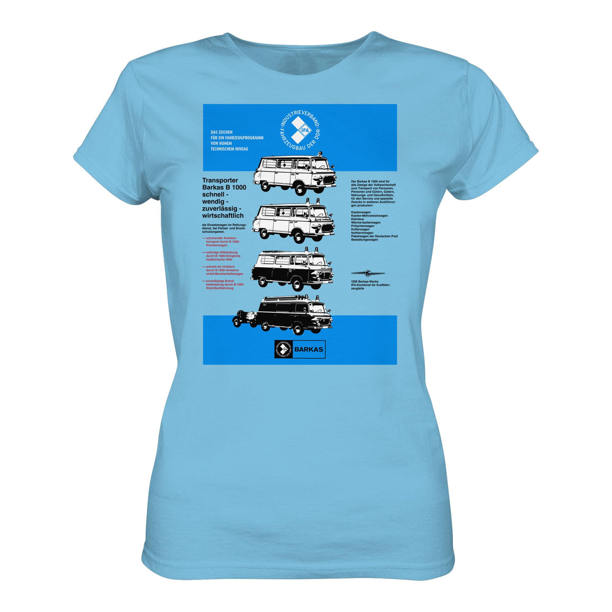 DDR Ostalgie Shirt Mädels • IFA BARKAS B 1000 (ORIGINAL-PLAKAT)
