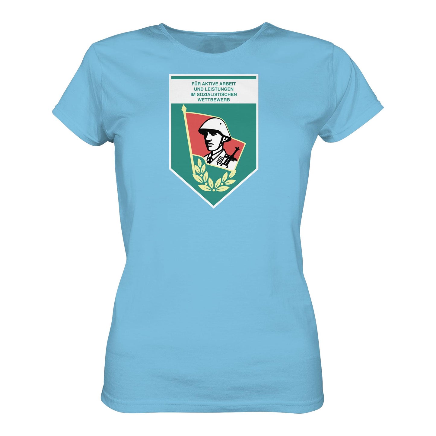 DDR Ostalgie Shirt Mädels • FÜR AKTIVE LEISTUNG UND ARBEIT (ORIGINAL WIMPEL)
