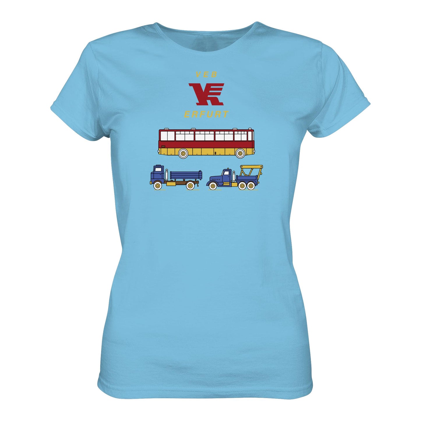 DDR Ostalgie Shirt Mädels • VEB VERKEHRSKOMBINAT ERFURT