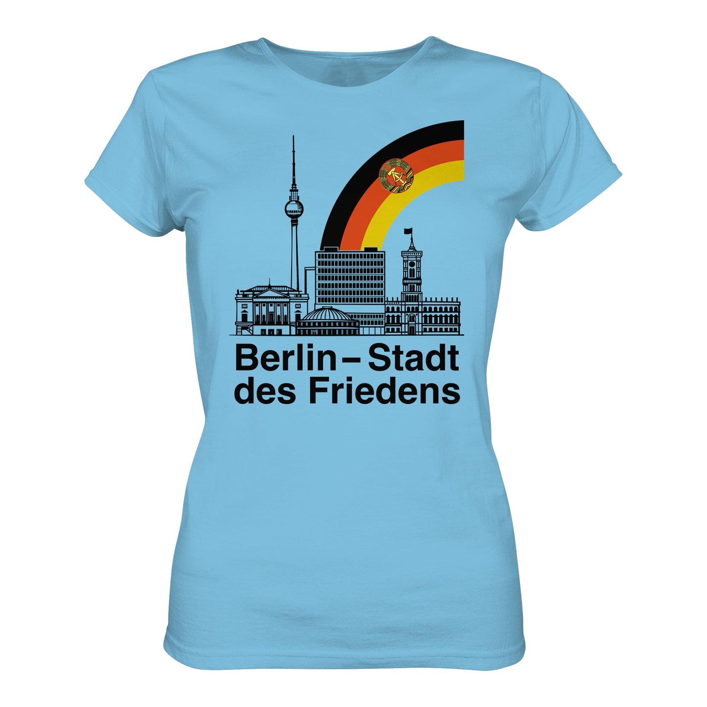 DDR Ostalgie Shirt Mädels • BERLIN - STADT DES FRIEDENS (ORIGINAL POSTSTEMPEL)