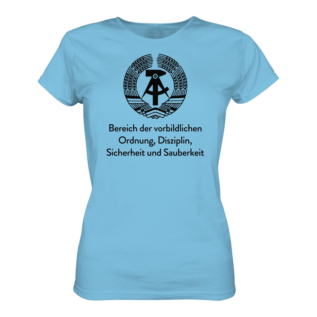 DDR Ostalgie Shirt Mädels • BEREICH DER VORBILDLICHEN ORDNUNG (ORIGINAL SCHILD)