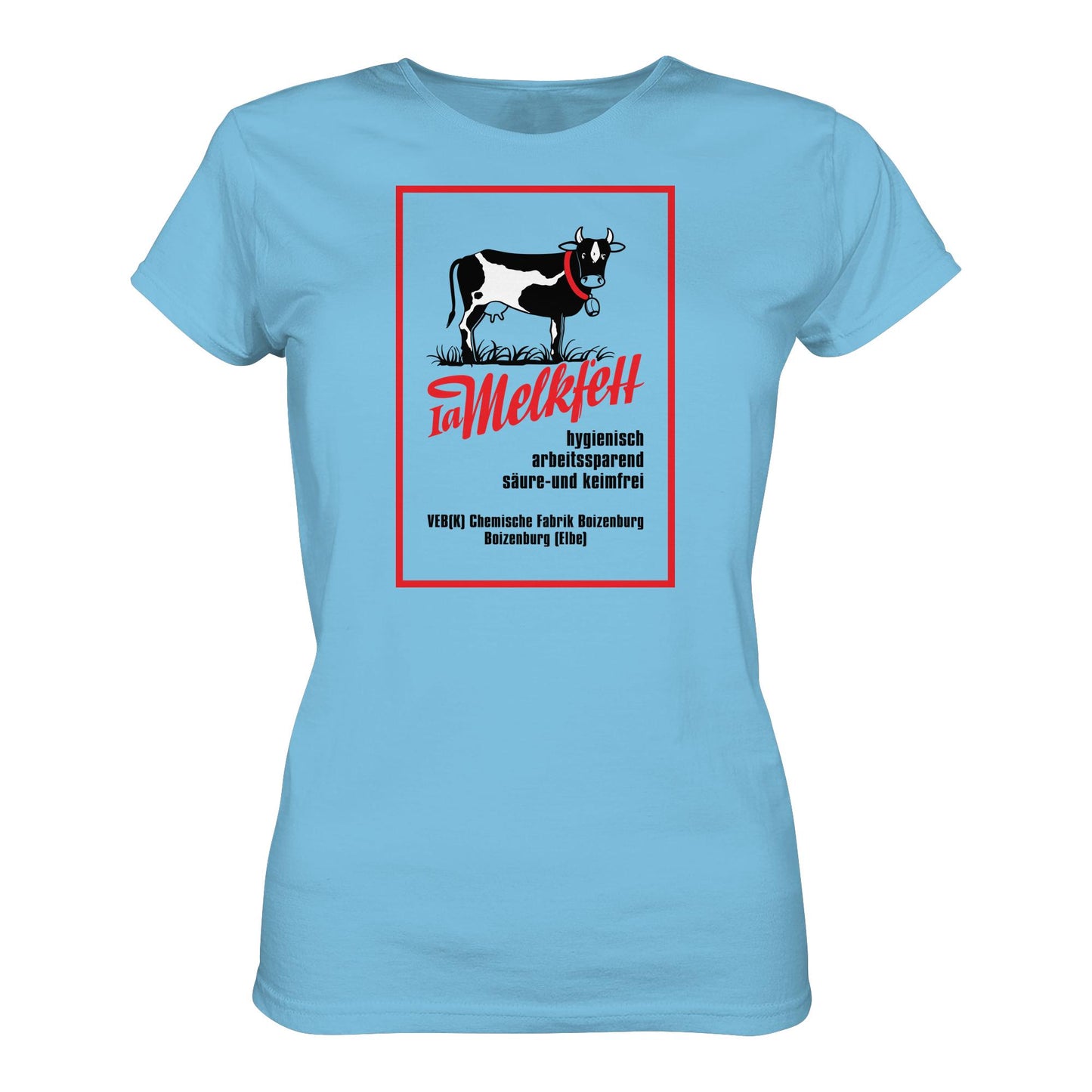 DDR Ostalgie Shirt Mädels • 1A MELKFETT - VEB BOIZENBURG