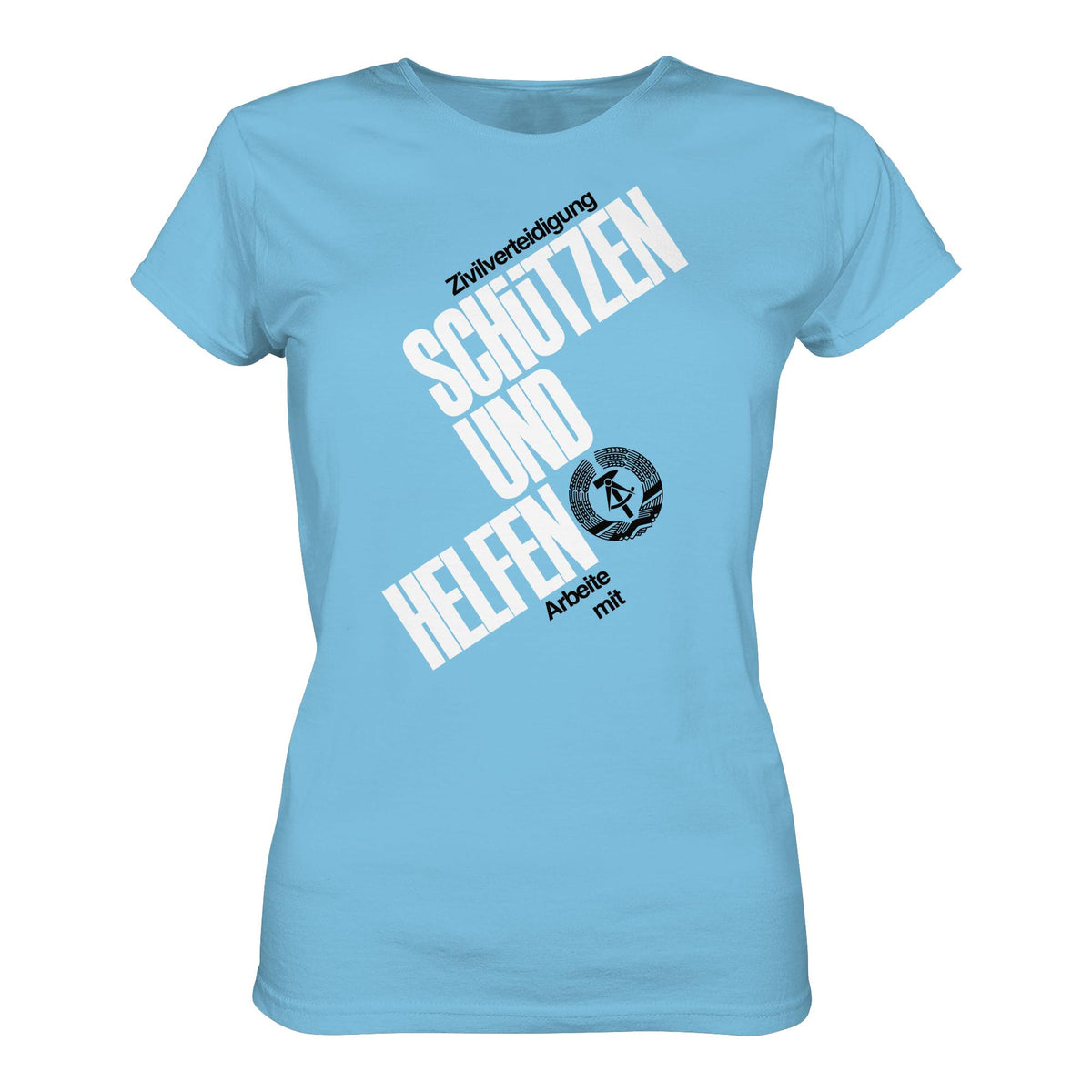 DDR-ZIVILVERTEIDIGUNG (ORIGINAL-PLAKAT) | DDR Ostalgie Shirt Mädels