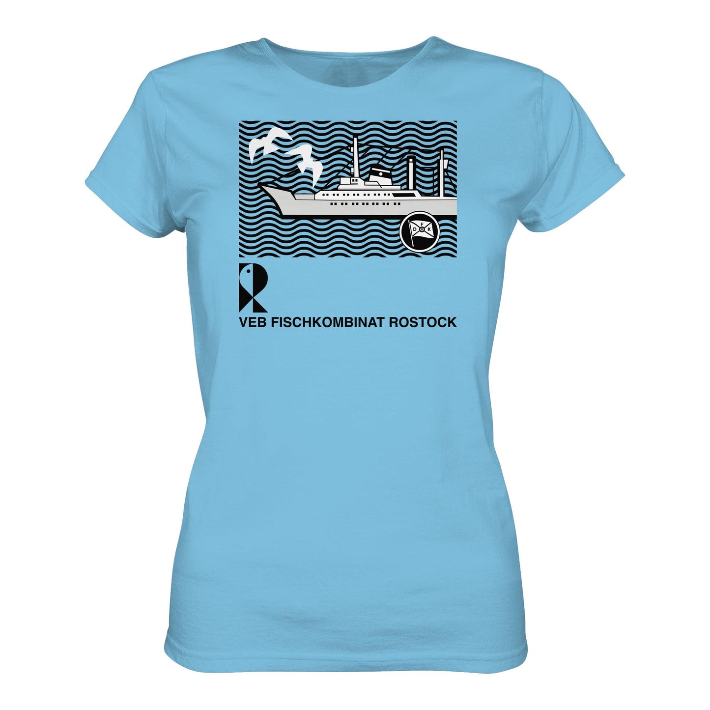 DDR Ostalgie Shirt Mädels • VEB FISCHKOMBINAT ROSTOCK
