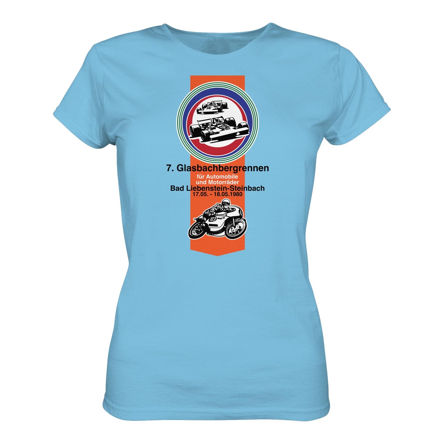 DDR Ostalgie Shirt Mädels • GLASBACHBERGRENNEN BAD LIEBENSTEIN (ORIGINAL WIMPEL)