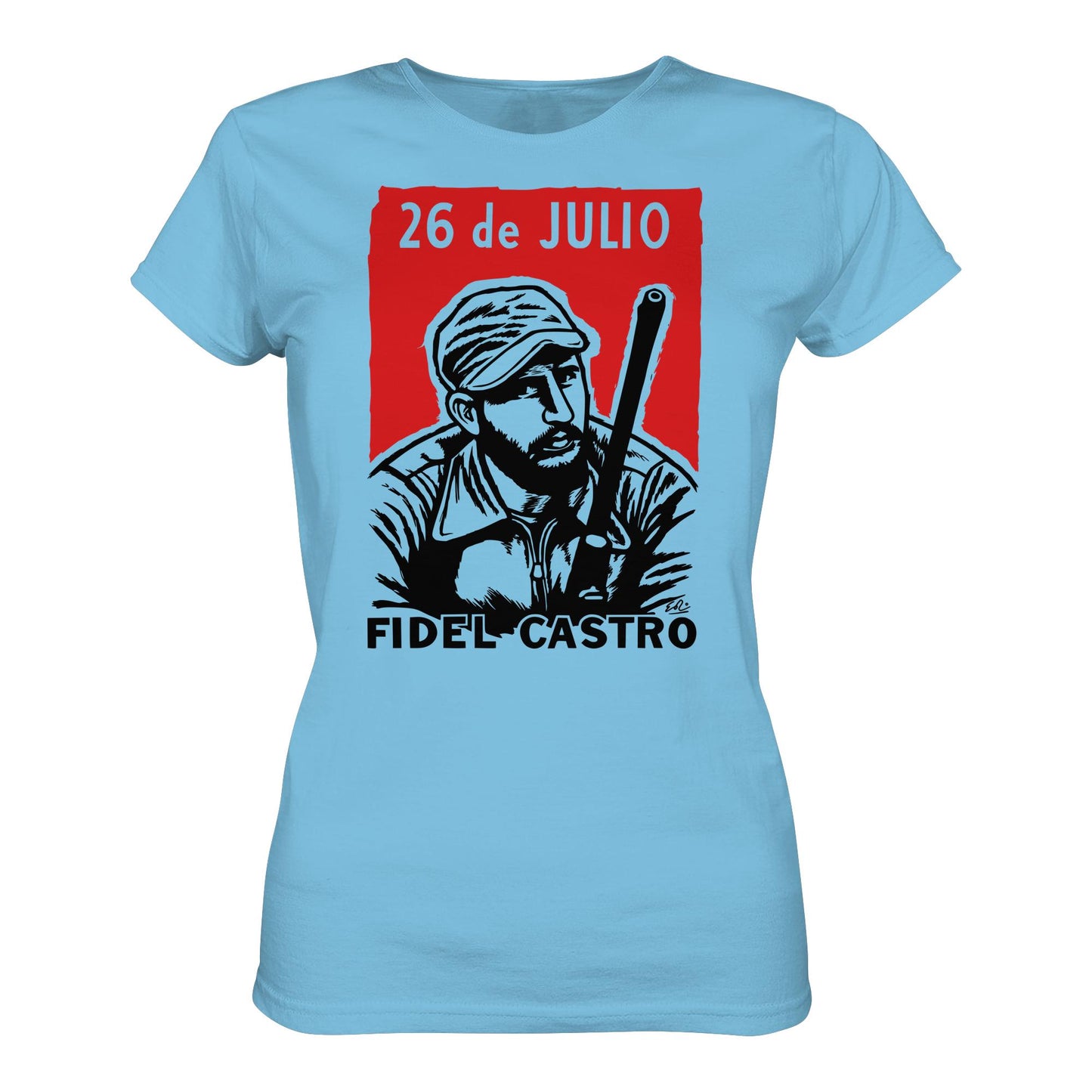 DDR Ostalgie Shirt Mädels • FIDEL CASTRO - BEWEGUNG DES 26. JULI