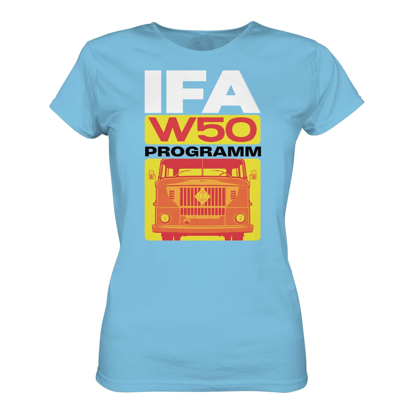 DDR Ostalgie Shirt Mädels • IFA W50 PROGRAMM (ORIGINAL COVER BROSCHÜRE)