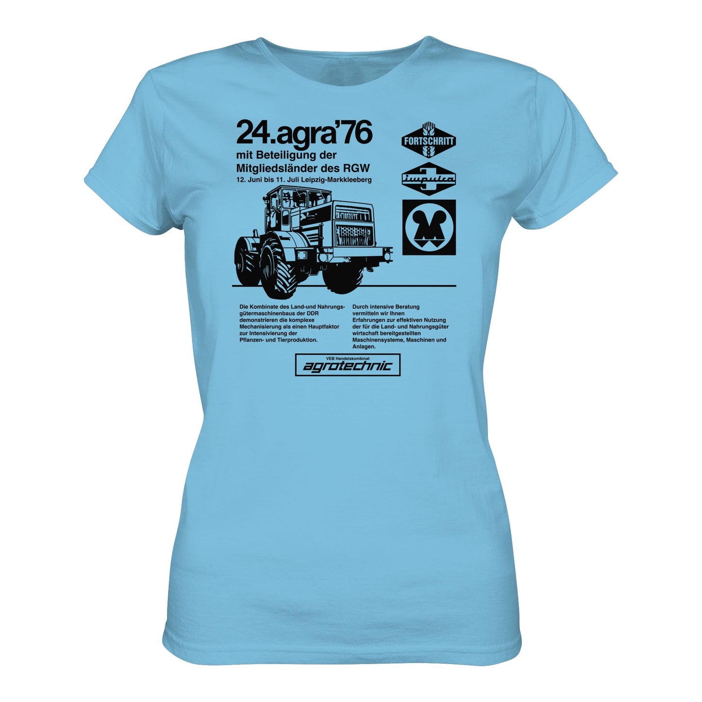DDR Ostalgie Shirt Mädels • AGRA 1976, LEIPZIG-MARKKLEEBERG