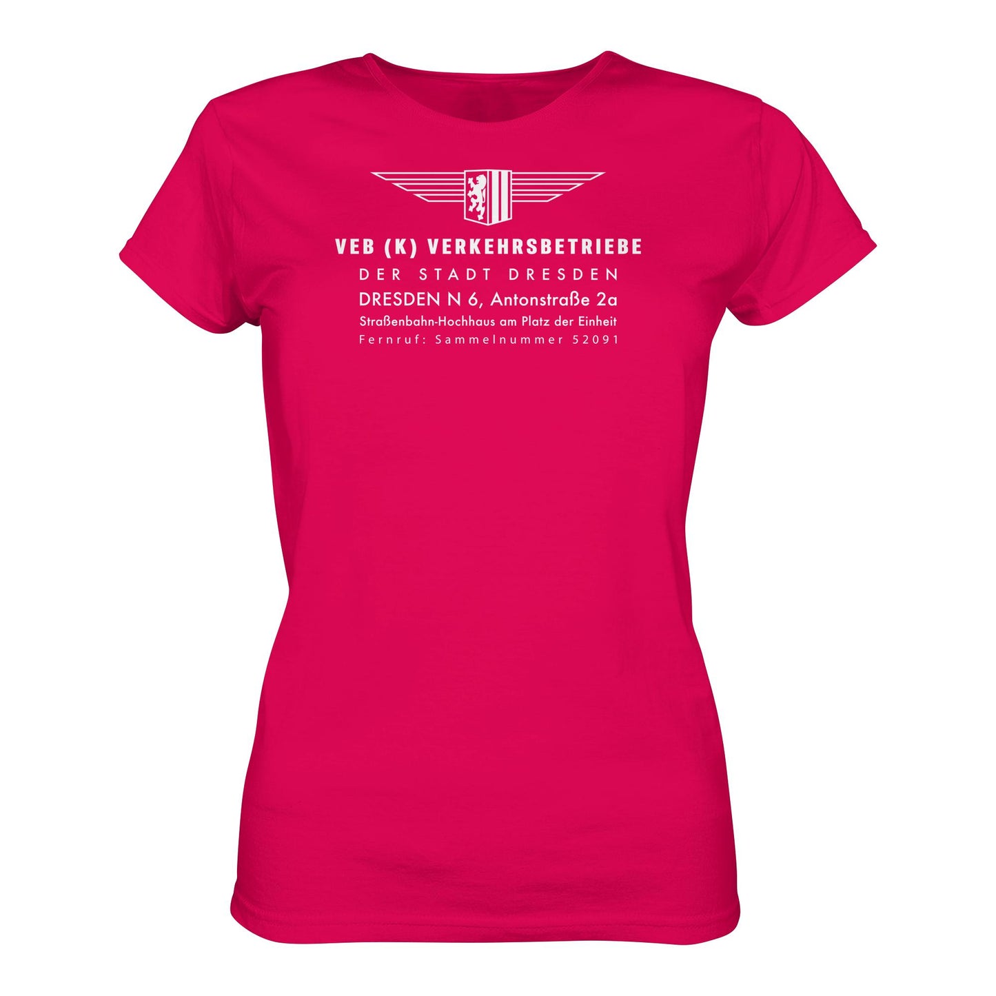 DDR Ostalgie Shirt Mädels • VEB VERKEHRSBETRIEBE DRESDEN