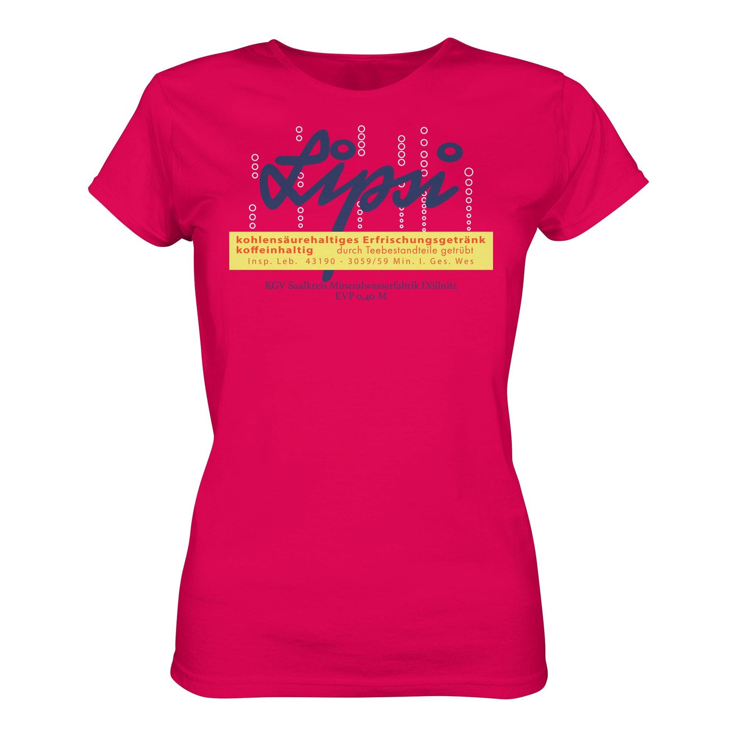 DDR Ostalgie Shirt Mädels • LIPSI ERFRISCHUNGSGETRÄNK - MINERALWASSERFABRIK DÖLLNITZ