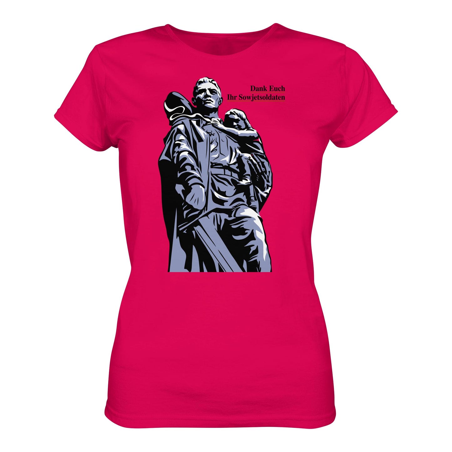 DDR Ostalgie Shirt Mädels • DANK EUCH IHR SOWJETSOLDATEN (DDR ORIGINAL-PLAKAT)