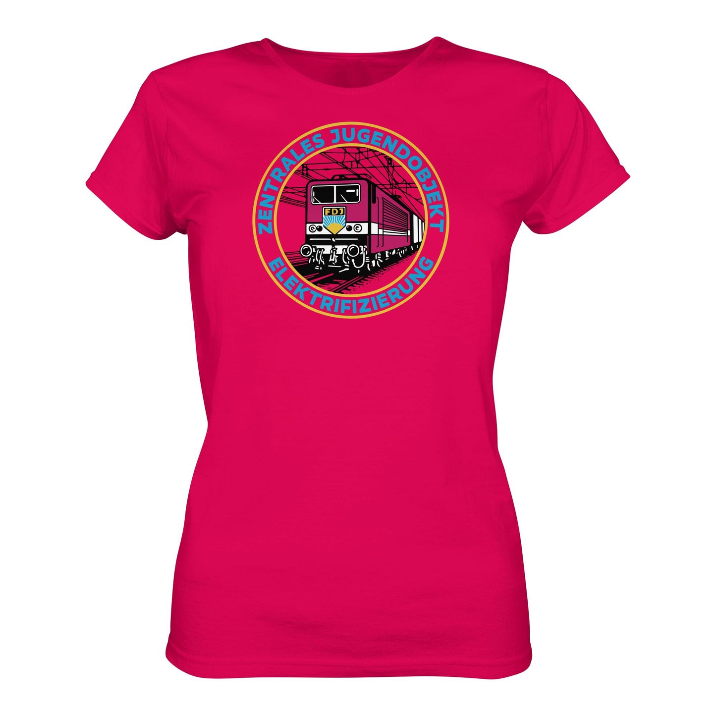 DDR Ostalgie Shirt Mädels • DR - FDJ ZENTRALES JUGENDOBJEKT ELEKTRIFIZIERUNG