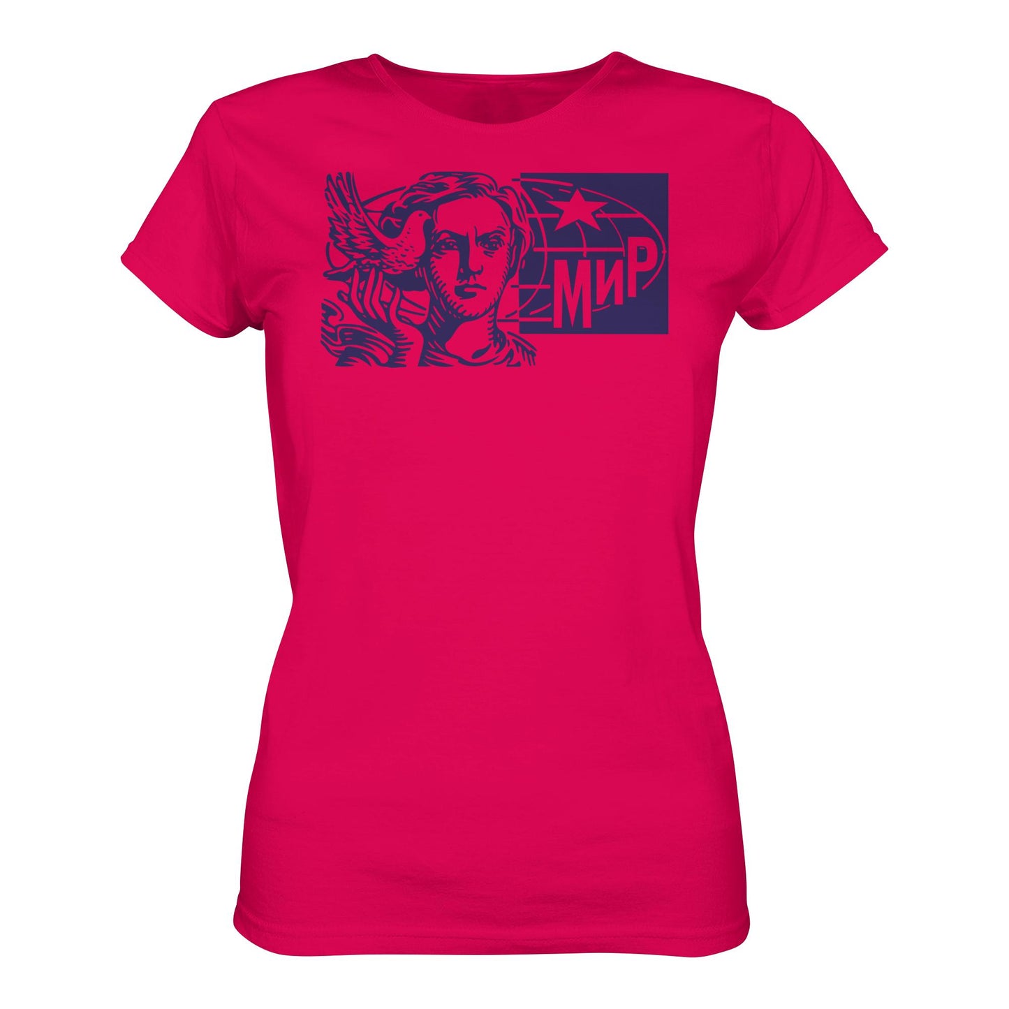 DDR Ostalgie Shirt Mädels • MIR - FRIEDEN (ORIGINAL BRIEFMARKE)