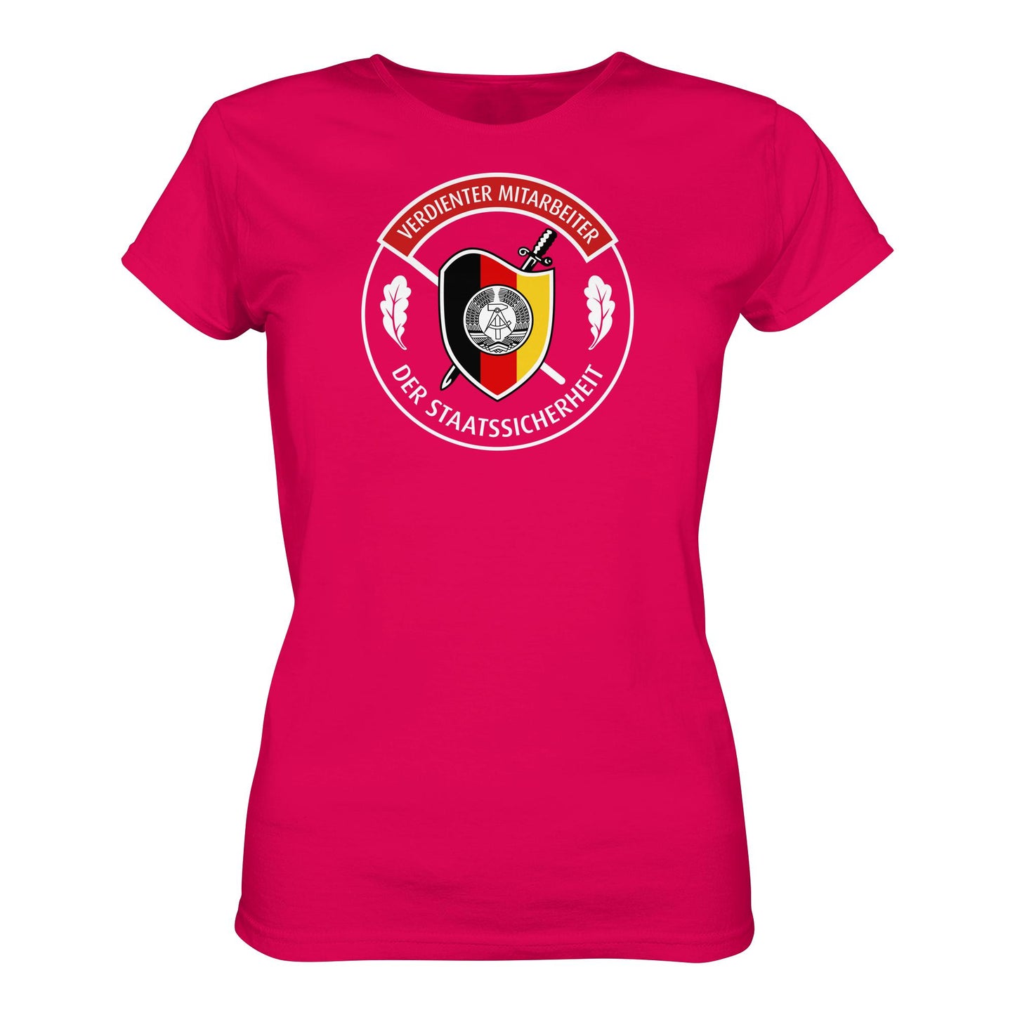 DDR Ostalgie Shirt Mädels • VERDIENTER MITARBEITER DER STAATSSICHERHEIT (ORIGINAL ORDEN)