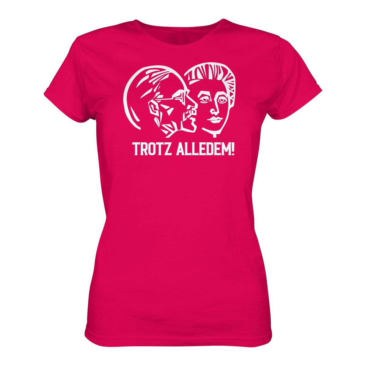 DDR Ostalgie Shirt Mädels • WALTER WOMACKA - TROTZ ALLEDEM (STAATSRATSGEBÄUDE, Aus der Geschichte der Deutschen Arbeiterbewegung, 1964)