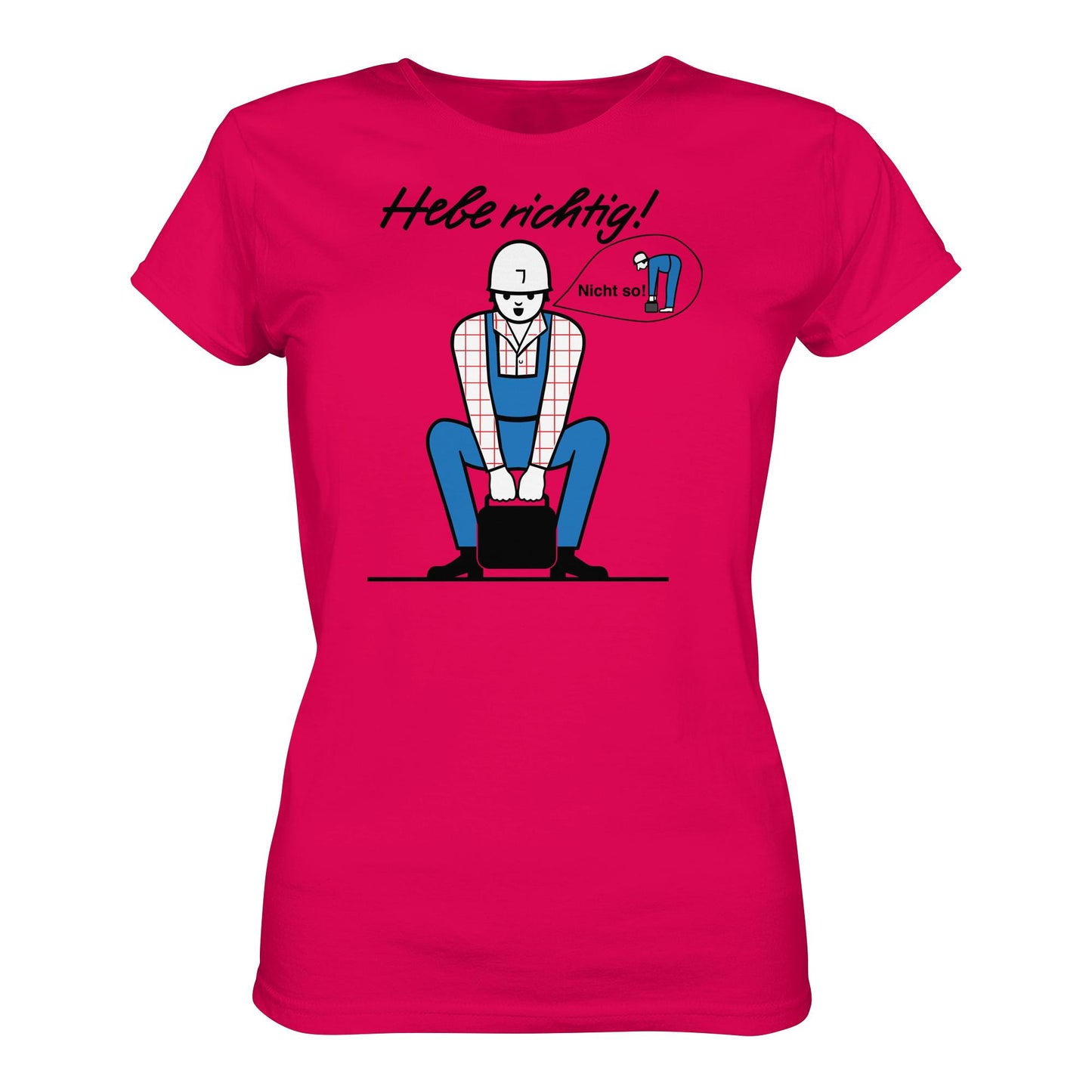 DDR Ostalgie Shirt Mädels • HEBE RICHTIG! (ORIGINAL SCHILD)