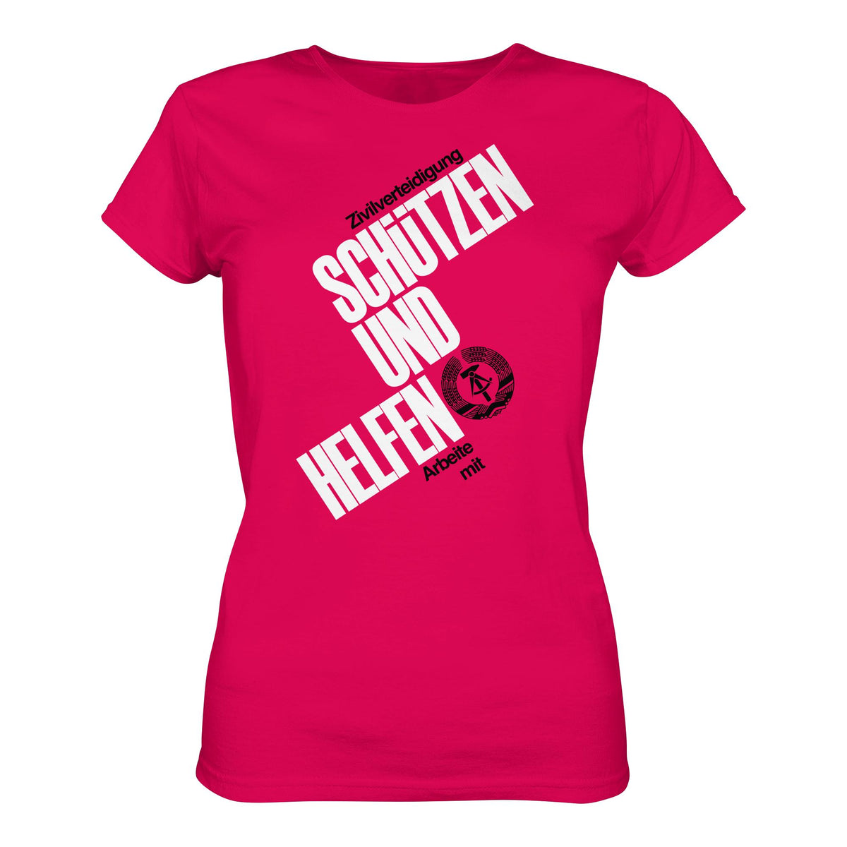 DDR-ZIVILVERTEIDIGUNG (ORIGINAL-PLAKAT) | DDR Ostalgie Shirt Mädels