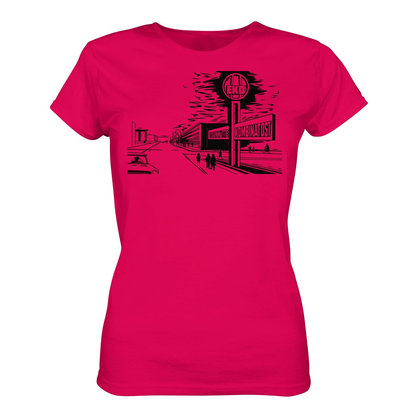 DDR Ostalgie Shirt Mädels • EISENHÜTTENKOMBINAT OST (EKO) - ORIGINAL POSTSTEMPEL
