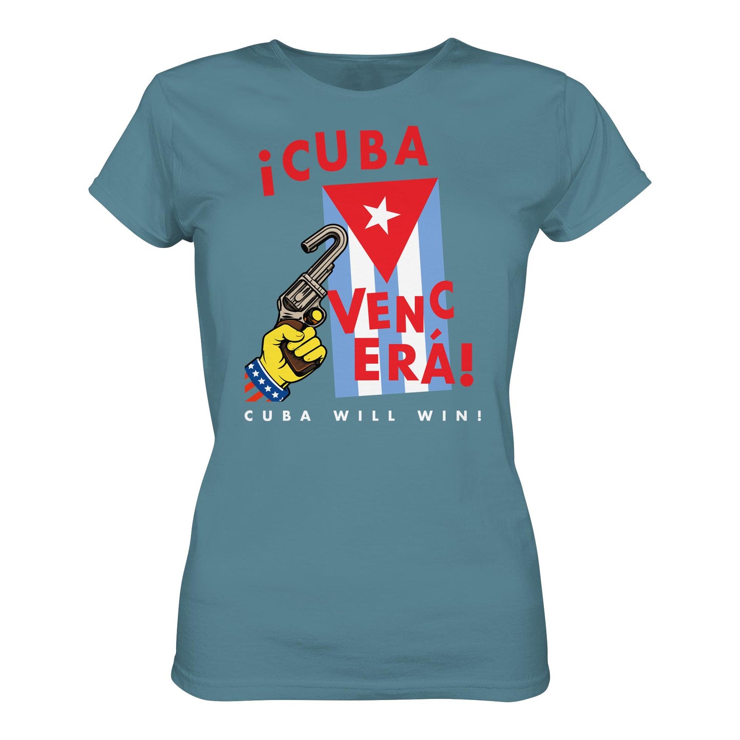 DDR Ostalgie Shirt Mädels • VENCERÁ! CUBA WILL WIN! (ORIGINAL POSTER KUBA)