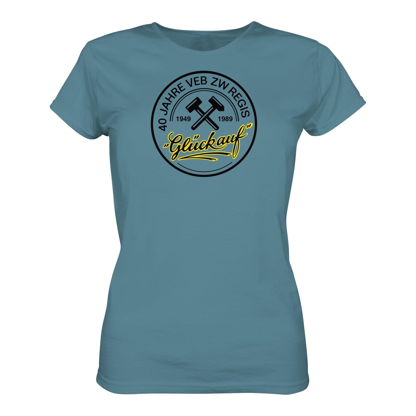 DDR Ostalgie Shirt Mädels • 40 JAHRE VEB ZW REGIS - GLÜCK AUF
