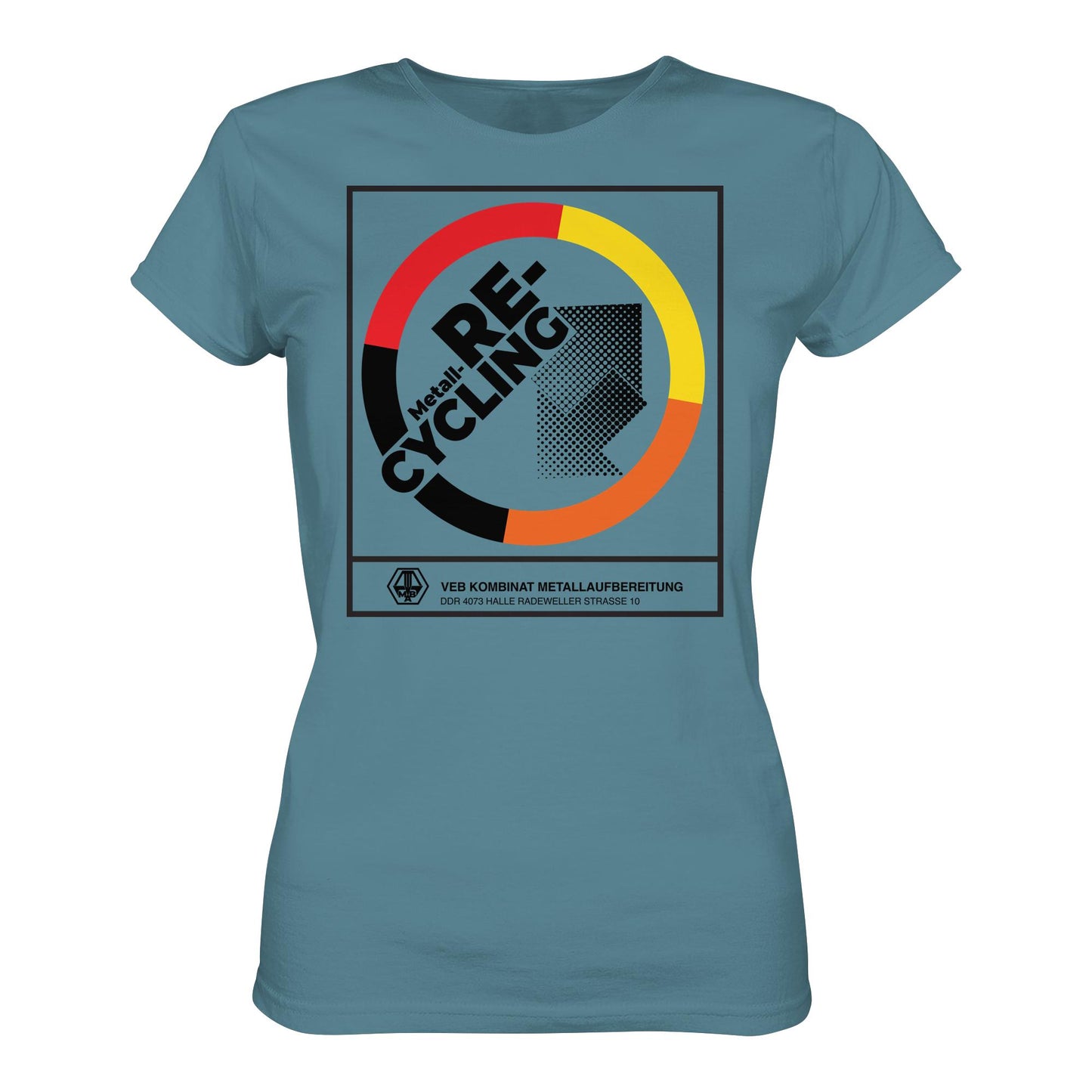 DDR Ostalgie Shirt Mädels • VEB KOMBINAT METALLAUFBEREITUNG HALLE