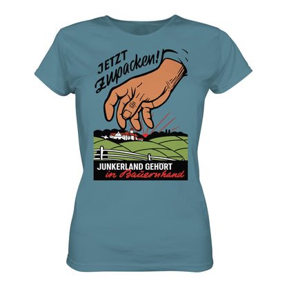 DDR Ostalgie Shirt Mädels • JUNKERLAND GEHÖRT IN BAUERNHAND! - ORIGINALPLAKAT
