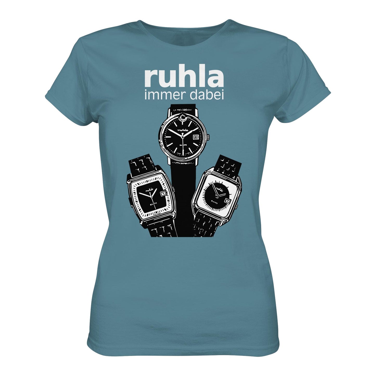DDR Ostalgie Shirt Mädels • VEB UHRENWERT RUHLA (ORIGINAL PLAKAT)
