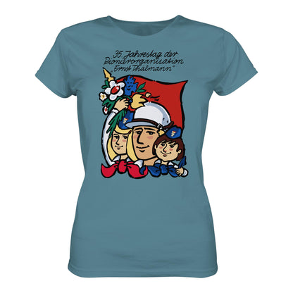 DDR Ostalgie Shirt Mädels • 35 JAHRE PIONIERORGANISATION ERNST THÄLMANN (ORIGINAL DDR-PLAKAT)