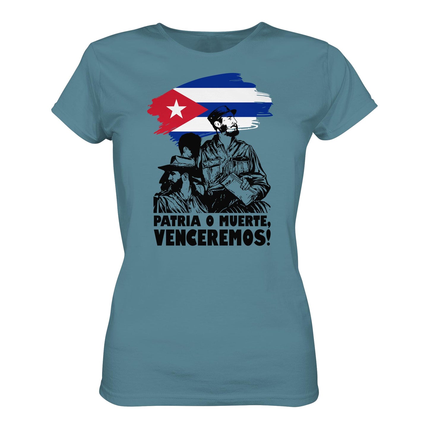 DDR Ostalgie Shirt Mädels • KUBA - PATRIA O MUERTE, VENCEREMOS! (ORIGINAL PLAKAT)