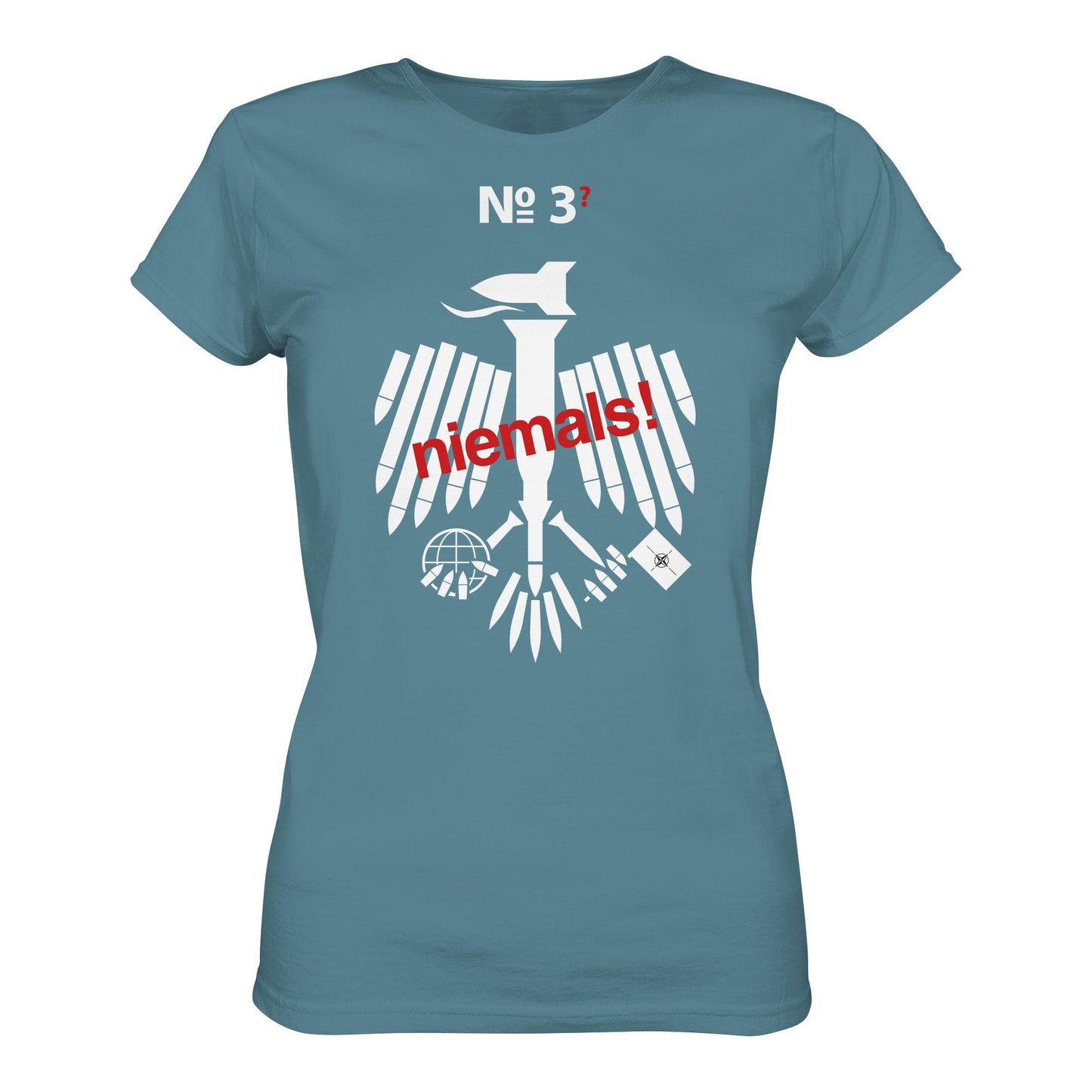 DDR Ostalgie Shirt Mädels • 3. WELTKRIEG NIEMALS! ANTI-NATO (ORIGINAL POSTER)