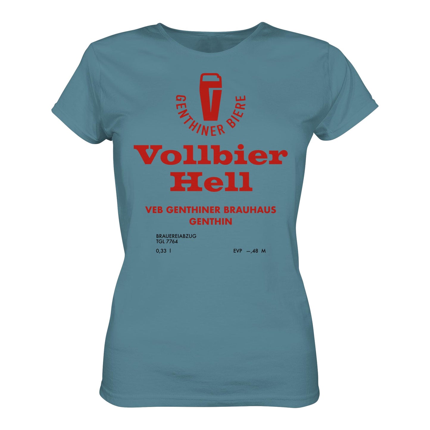 DDR Ostalgie Shirt Mädels • VEB GENTHINER BRAUHAUS