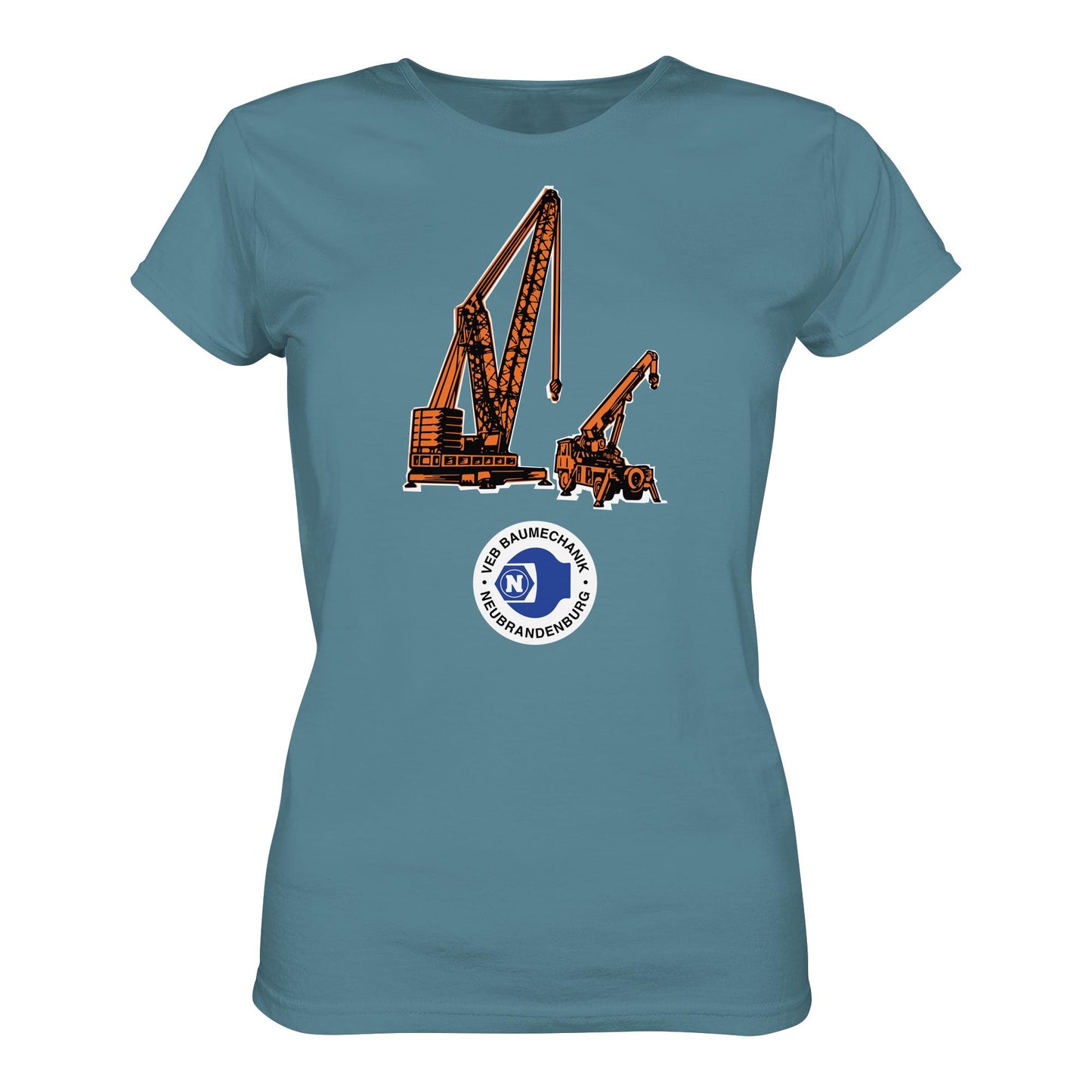 DDR Ostalgie Shirt Mädels • VEB BAUMECHANIK NEUBRANDENBURG