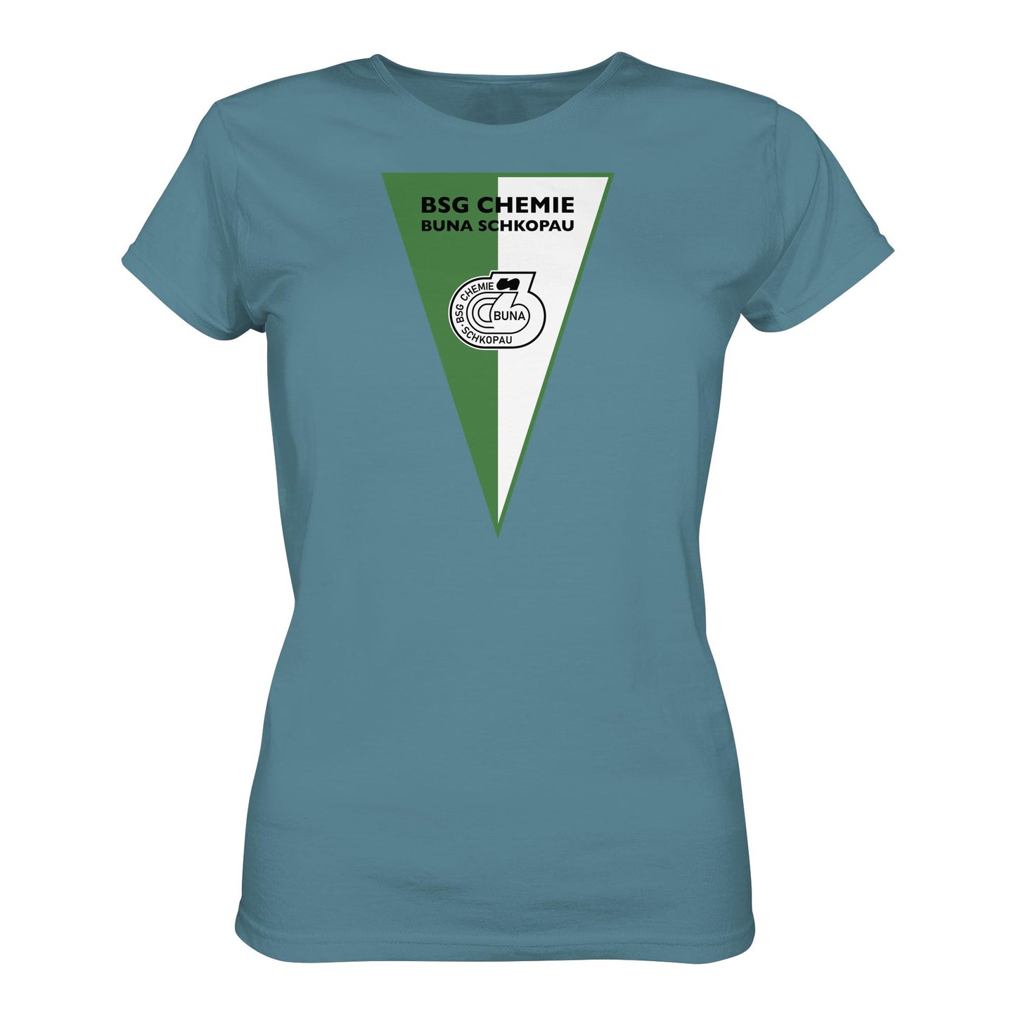 DDR Ostalgie Shirt Mädels • BSG CHEMIE BUNA SCHKOPAU (ORIGINALWIMPEL)