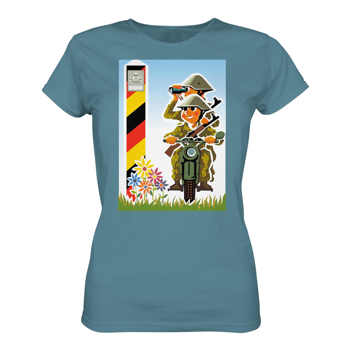 DDR Ostalgie Shirt Mädels • NVA-GRENZTRUPPEN (ORIGINAL-PLAKAT)